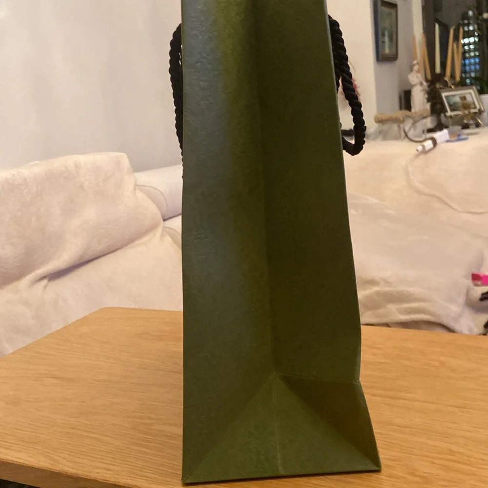 New GUCCI   shopping paper bag   Green 11,7x6,5x2,25